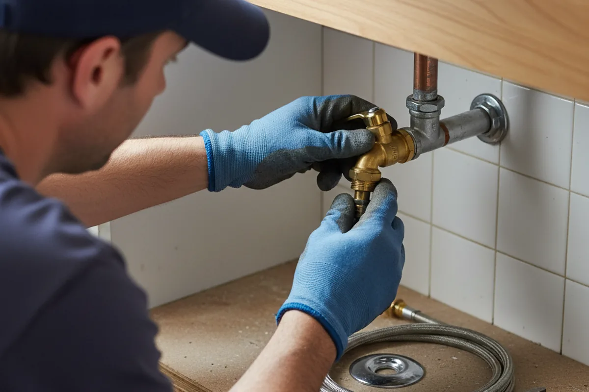 Shutoff valve and fitting work during Emergency Plumbing in Fort Plain
